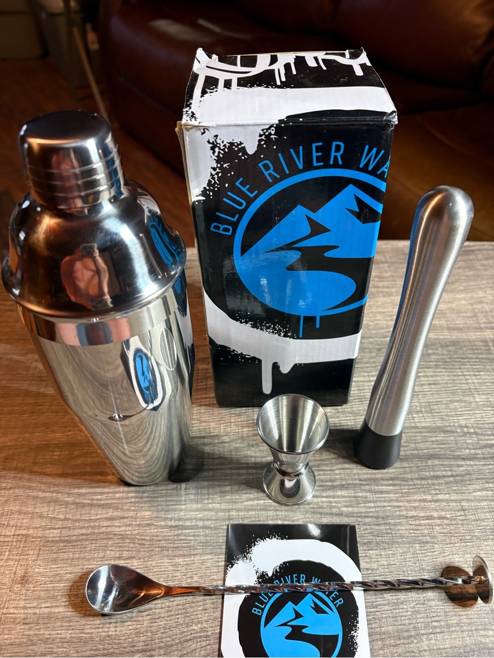 Stainless Steel Cocktail Shaker Set - Silver